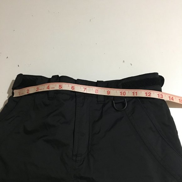 LL Bean Youth 10 Black Ski Snow Pants Outdoor Adjustable Waist Kids - Picture 6 of 9